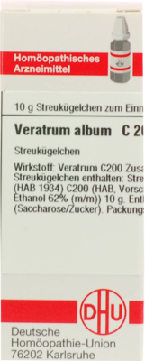 VERATRUM ALBUM C 200 Globuli 10 g