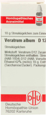 VERATRUM ALBUM D 12 Globuli 10 g