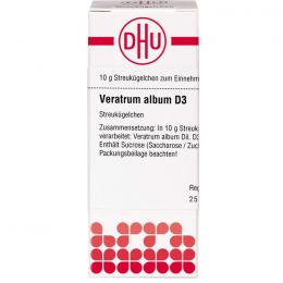 VERATRUM ALBUM D 3 Globuli 10 g