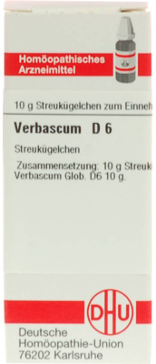 VERBASCUM D 6 Globuli 10 g