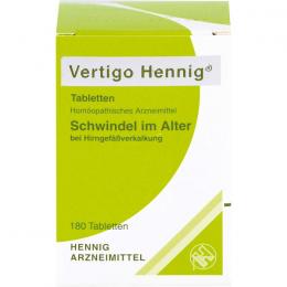 VERTIGO HENNIG Tabletten 180 St.