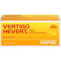 VERTIGO HEVERT SL Tabletten 40 St.