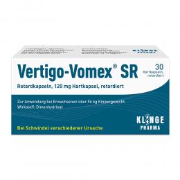 Ein aktuelles Angebot für VERTIGO VOMEX SR RETARD 30 St Retard-Kapseln Kreislauf & Schwindel - jetzt kaufen, Marke Klinge Pharma GmbH.