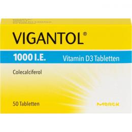 VIGANTOL 1.000 I.E. Vitamin D3 Tabletten 50 St.