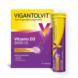 VIGANTOLVIT 2000 I.E. Vitamin D3 Brausetabletten 60 St Brausetabletten