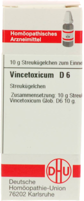 VINCETOXICUM D 6 Globuli 10 g