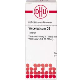 VINCETOXICUM D 6 Tabletten 80 St.