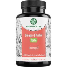 VIRISOLIS Omega-3 Krillöl forte DHA+EPA+Cholin Kps 180 St.