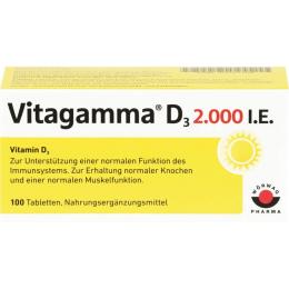 VITAGAMMA D3 2.000 I.E. Vitamin D3 NEM Tabletten 100 St. (24 g)
