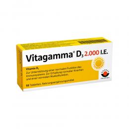 VITAGAMMA D3 2.000 I.E. Vitamin D3 NEM Tabletten 50 St Tabletten