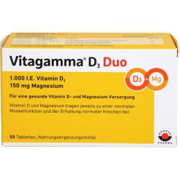 VITAGAMMA D3 Duo 1.000 I.E Vit.D3 150mg Magnes.NEM 50 St. (65 g)