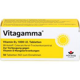 VITAGAMMA Vitamin D3 1.000 I.E. Tabletten 50 St.