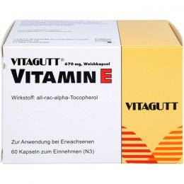 VITAGUTT Vitamin E 1000 Weichkapseln 60 St.