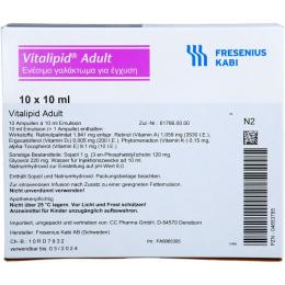 VITALIPID Adult Emulsion zur Infusion Ampullen 100 ml