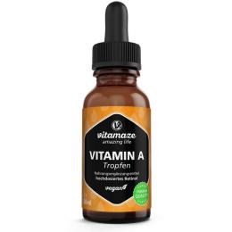 VITAMIN A 500 µg hochdosiert vegan Tropfen 50 ml