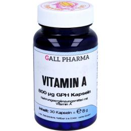 VITAMIN A 800 µg GPH Kapseln 30 St. (8 g)