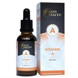 Vitamin A Retinol Tropfen - 5000 I.E (1500 µg) pro Tag - 1700 Tropfen = 50 ML - Hochdosiert - Vegan