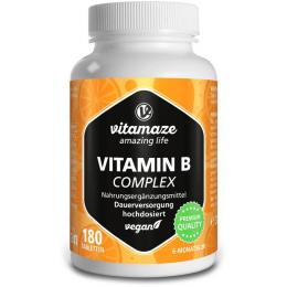 VITAMIN B COMPLEX hochdosiert vegan Tabletten 180 St. (36 g)