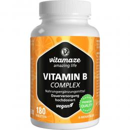 VITAMIN B COMPLEX hochdosiert vegan Tabletten 180 St Tabletten