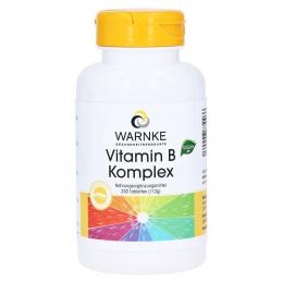 Ein aktuelles Angebot für Vitamin B Komplex 250 St Tabletten Vitaminpräparate - jetzt kaufen, Marke Warnke Vitalstoffe GmbH.