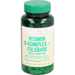 VITAMIN B KOMPLEX+Folsäure Bios Kapseln 100 St. (27 g)