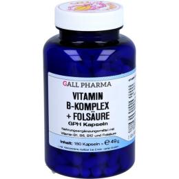 VITAMIN B KOMPLEX+Folsäure GPH Kapseln 180 St. (49 g)