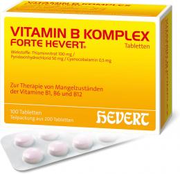 Ein aktuelles Angebot für Vitamin B Komplex forte Hevert Tabletten 200 St Tabletten Vitaminpräparate - jetzt kaufen, Marke Hevert-Arzneimittel Gmbh & Co. Kg.