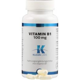 VITAMIN B1 100 mg KLEAN LABS Kapseln 120 St. (48 g)