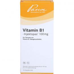 VITAMIN B1 INJEKTOPAS 100 mg Injektionslösung 20 ml