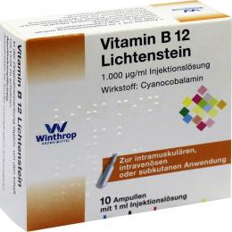 Vitamin B12 1.000 µg Lichtenstein Ampullen 10 X 1 ml Ampullen