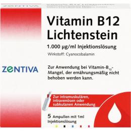 VITAMIN B12 1.000 µg Lichtenstein Ampullen 5 ml