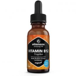 VITAMIN B12 100 µg hochdosiert vegan Tropfen 50 ml