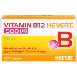 VITAMIN B12 HEVERT 500 µg Tabletten 120 St. (27 g)