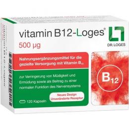 VITAMIN B12-LOGES 500 µg Kapseln 120 St. (16 g)