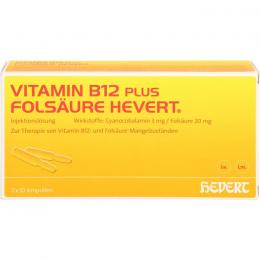 VITAMIN B12 PLUS Folsäure Hevert a 2 ml Ampullen 40 ml