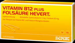 VITAMIN B12 PLUS Folsure Hevert a 2 ml Ampullen 2X10 St