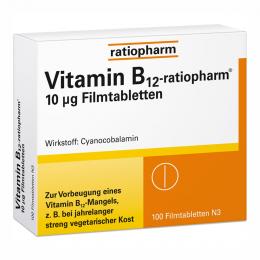 VITAMIN B12-RATIOPHARM 10 µg Filmtabletten 100 St Filmtabletten
