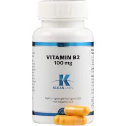 VITAMIN B2 100 mg KLEAN LABS Kapseln 60 St.