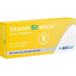 VITAMIN B2 AXICUR 10 mg Tabletten 20 St.