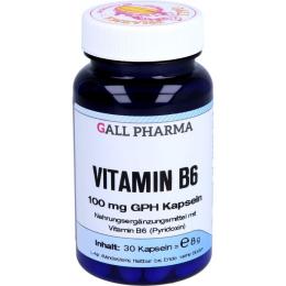 VITAMIN B6 100 mg GPH Kapseln 30 St. (8 g)