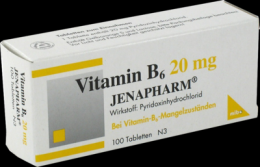 VITAMIN B6 20 mg Jenapharm Tabletten 100 St