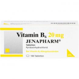 VITAMIN B6 20 mg Jenapharm Tabletten 100 St.