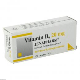 Ein aktuelles Angebot für VITAMIN B6 20 mg Jenapharm Tabletten 100 St Tabletten Vitaminpräparate - jetzt kaufen, Marke MIBE GmbH Arzneimittel.