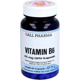 VITAMIN B6 25 mg GPH Kapseln 60 St. (16 g)