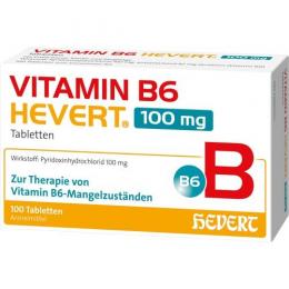 VITAMIN B6 HEVERT 100 mg Tabletten 100 St.
