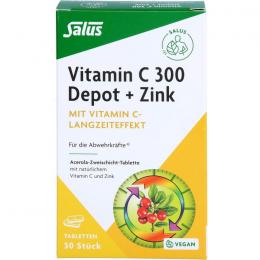 VITAMIN C 300 Depot+Zink Tabletten Salus 30 St.