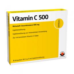 VITAMIN C 500 Ampullen 5X5 ml