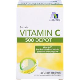 VITAMIN C 500 mg Depot Tabletten 120 St. (12 g)