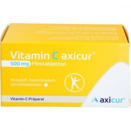 VITAMIN C AXICUR 500 mg Filmtabletten 100 St.