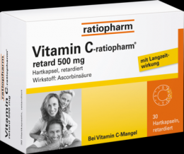 VITAMIN C-RATIOPHARM retard 500 mg Kapseln 30 St